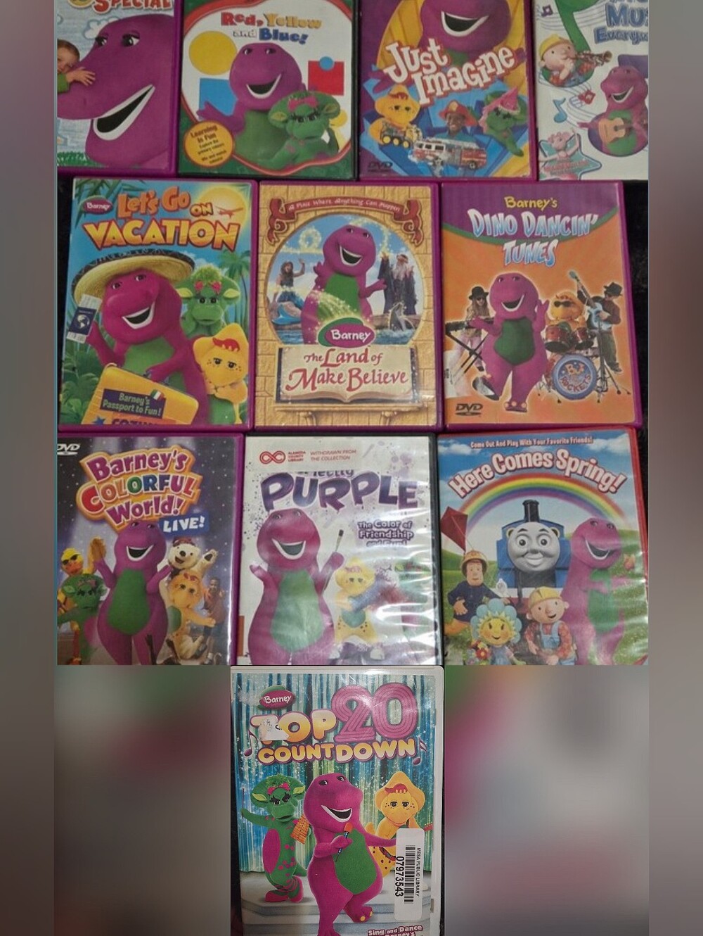 Barney Vintage DVD 11pc Lot